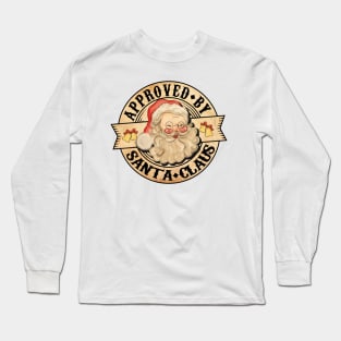 Approved By Santa Claus, Vintage Santa Long Sleeve T-Shirt